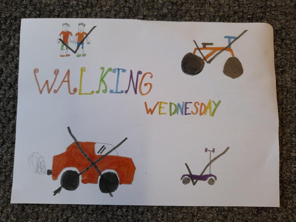 Walking Wednesday Poster by Ethan (JRSO)