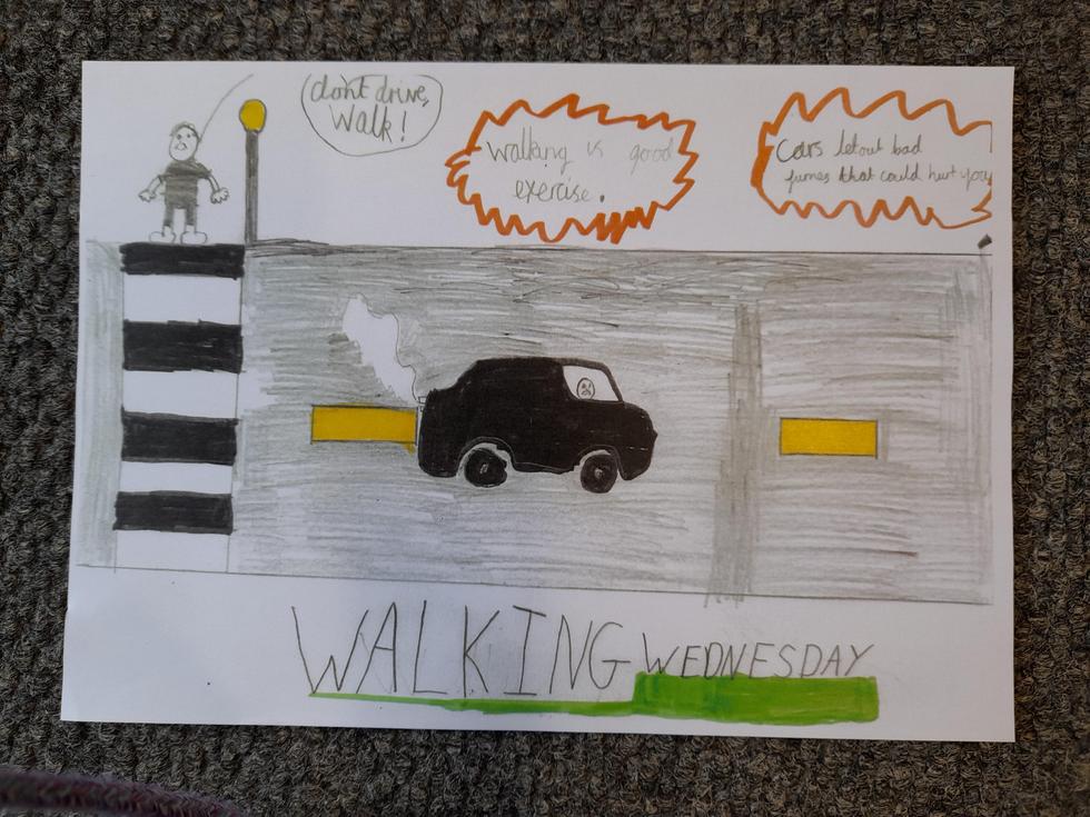 Walking Wednesday Poster by Hector (JRSO)